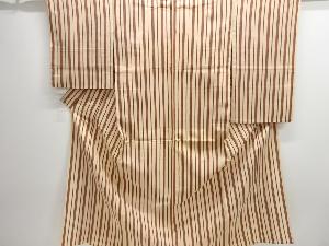 大正ロマン　縞織り出し単衣着物